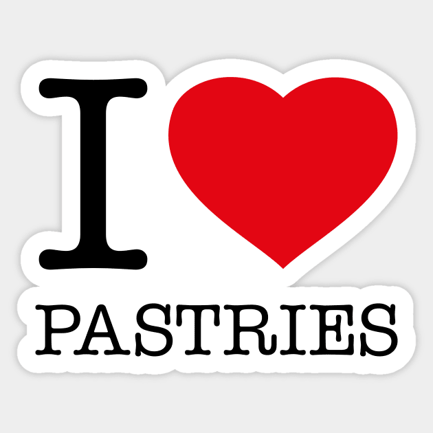 I LOVE PASTRIES Sticker by eyesblau